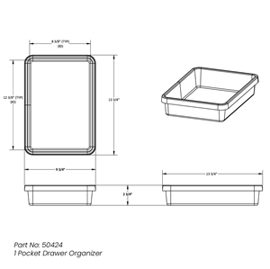 50424 | 1 Pocket Drawer Organizer